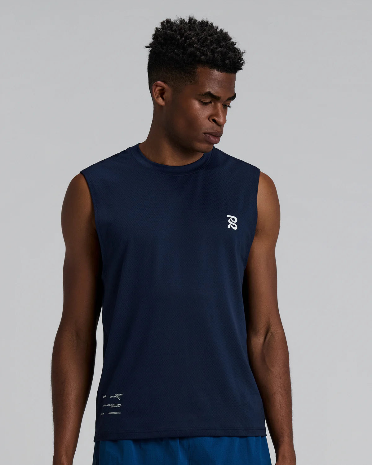 Bandit Running Men's Micromesh™ Run Tank - NY Navy