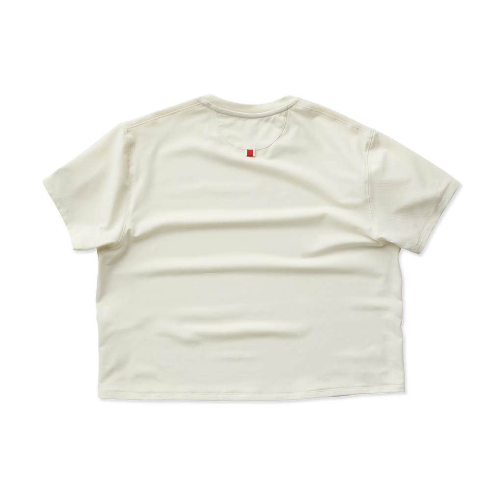 Tracksmith Women's Session Crop Tee -Ivory