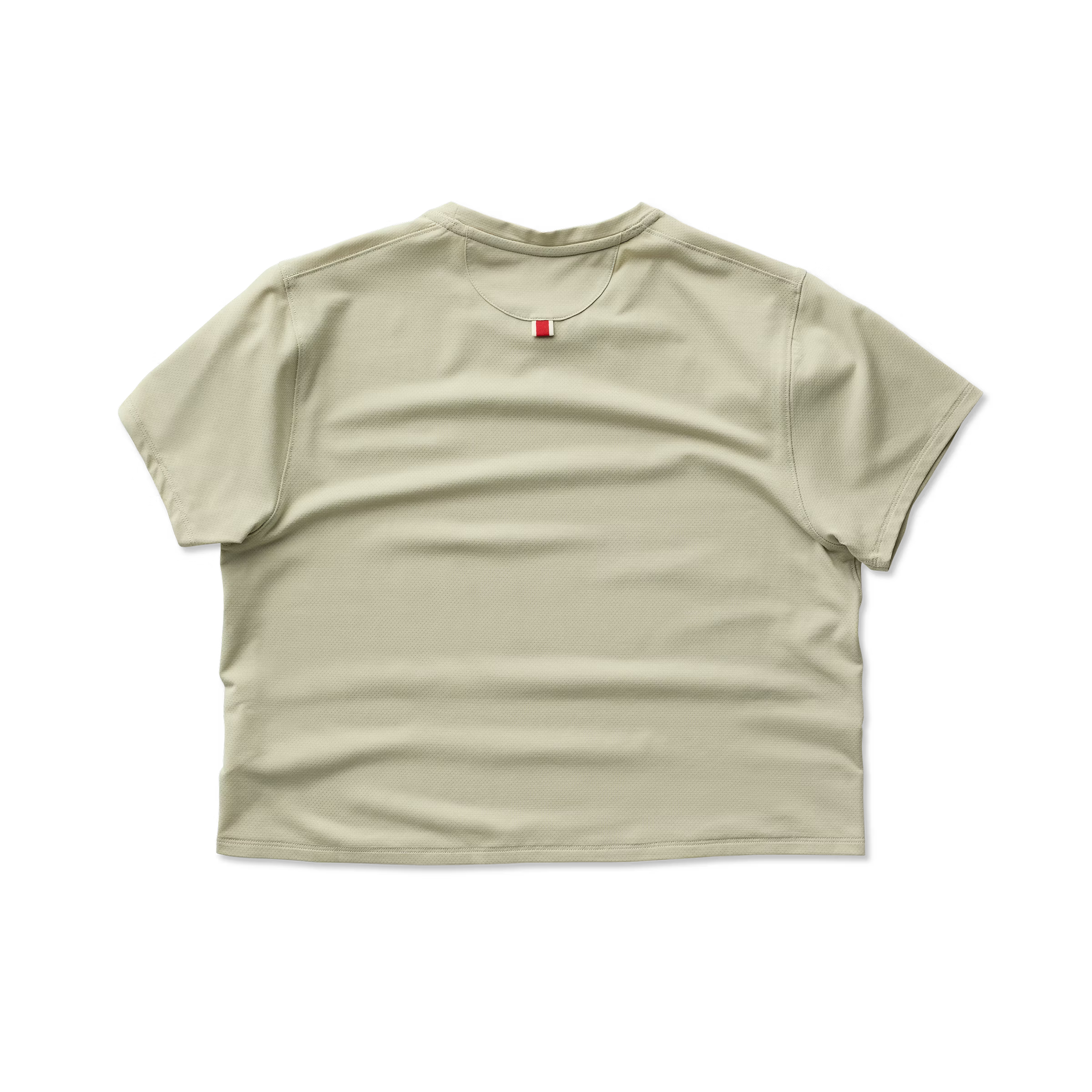 Tracksmith Women's Session Crop Tee - Moss Gray