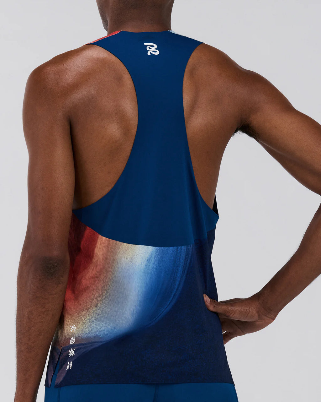 Bandit Running Men's Specter™ Race Singlet - Thermal Field Rusted Apricot