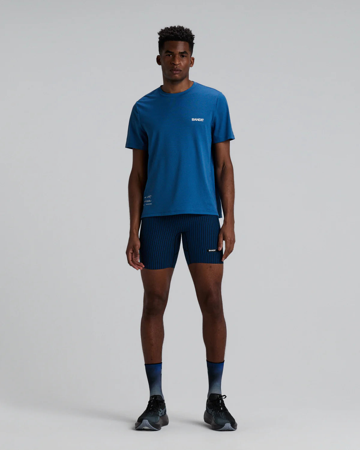 Bandit Running Men's Micromesh™ Run Tee - Aegean