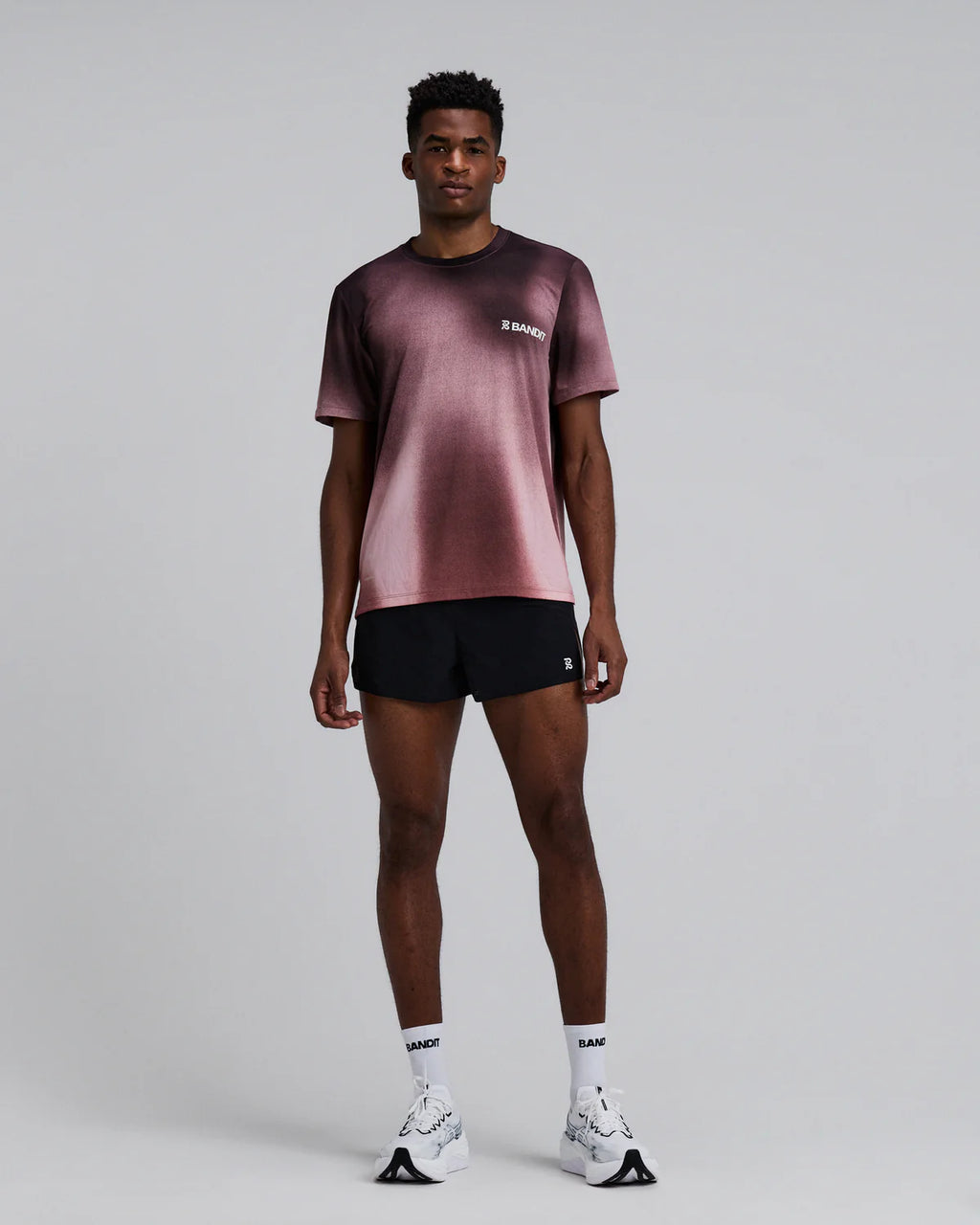 Bandit Running Men's Specter™ Performance Tee - Flow State Mahogany Multi