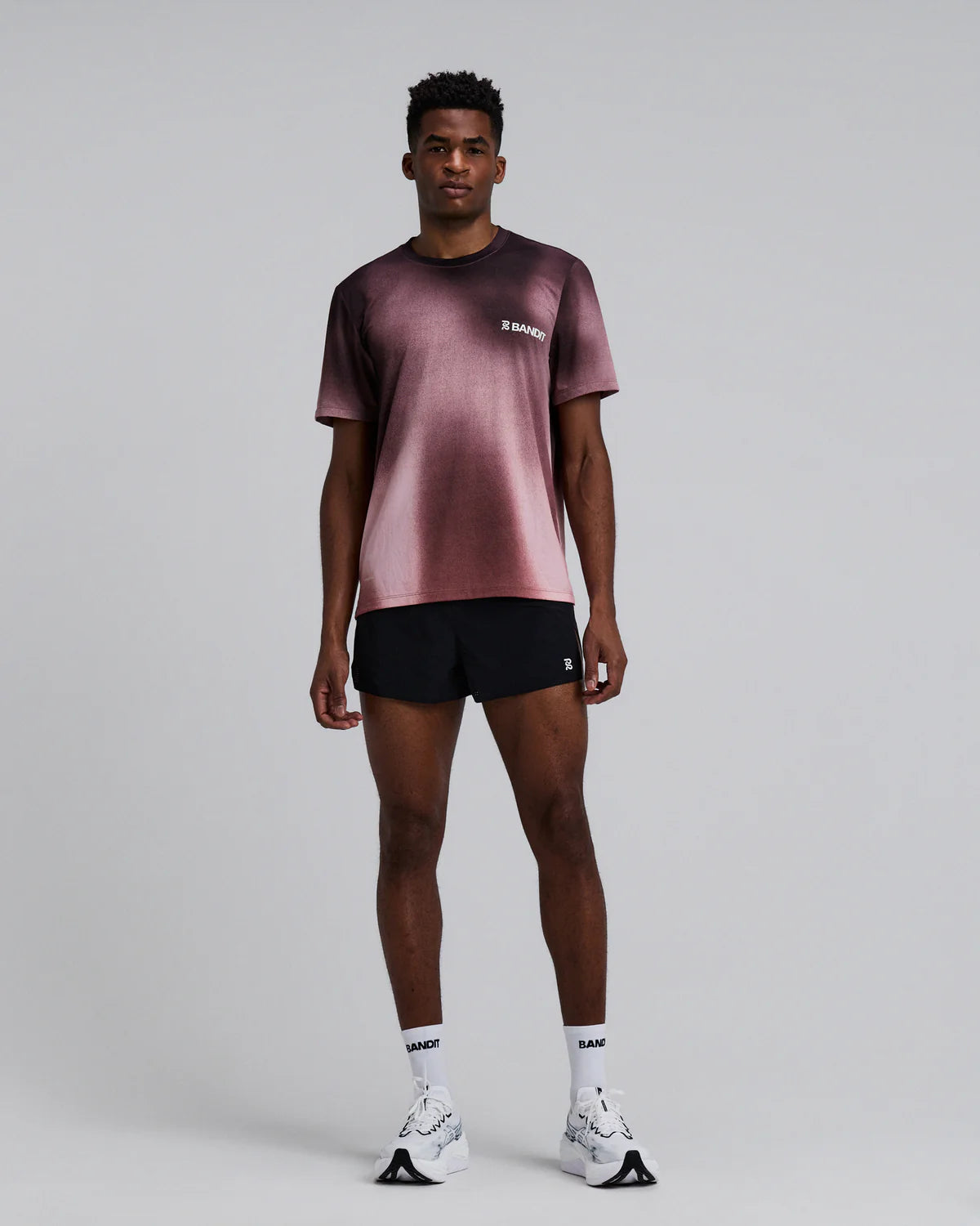 Bandit Running Men's Specter™ Performance Tee - Flow State Mahogany Multi