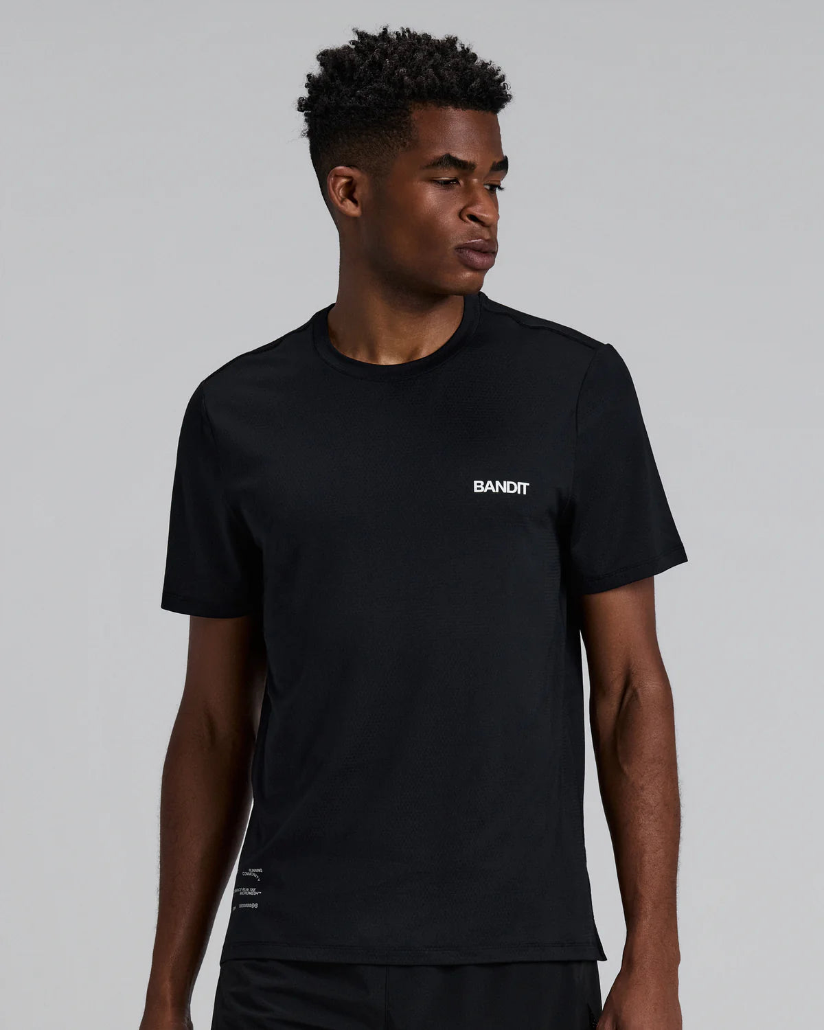 Bandit Running Men's Micromesh™ Run Tee - Black