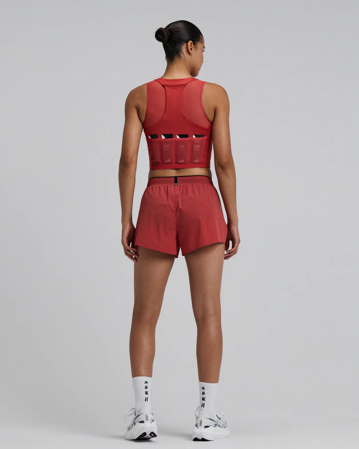 Bandit Running Women's Stamina-V™ Lyra Race Crop - Rusted Apricot