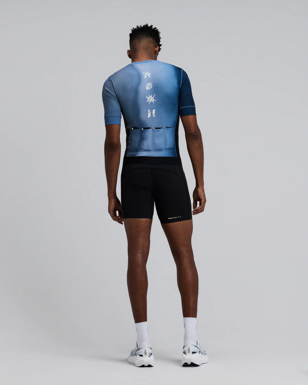 Bandit Running Men's GeoMesh™ Race Top - Tranquil Blue