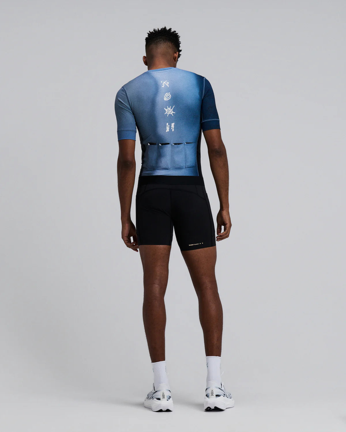 Bandit Running Men's GeoMesh™ Race Top - Tranquil Blue