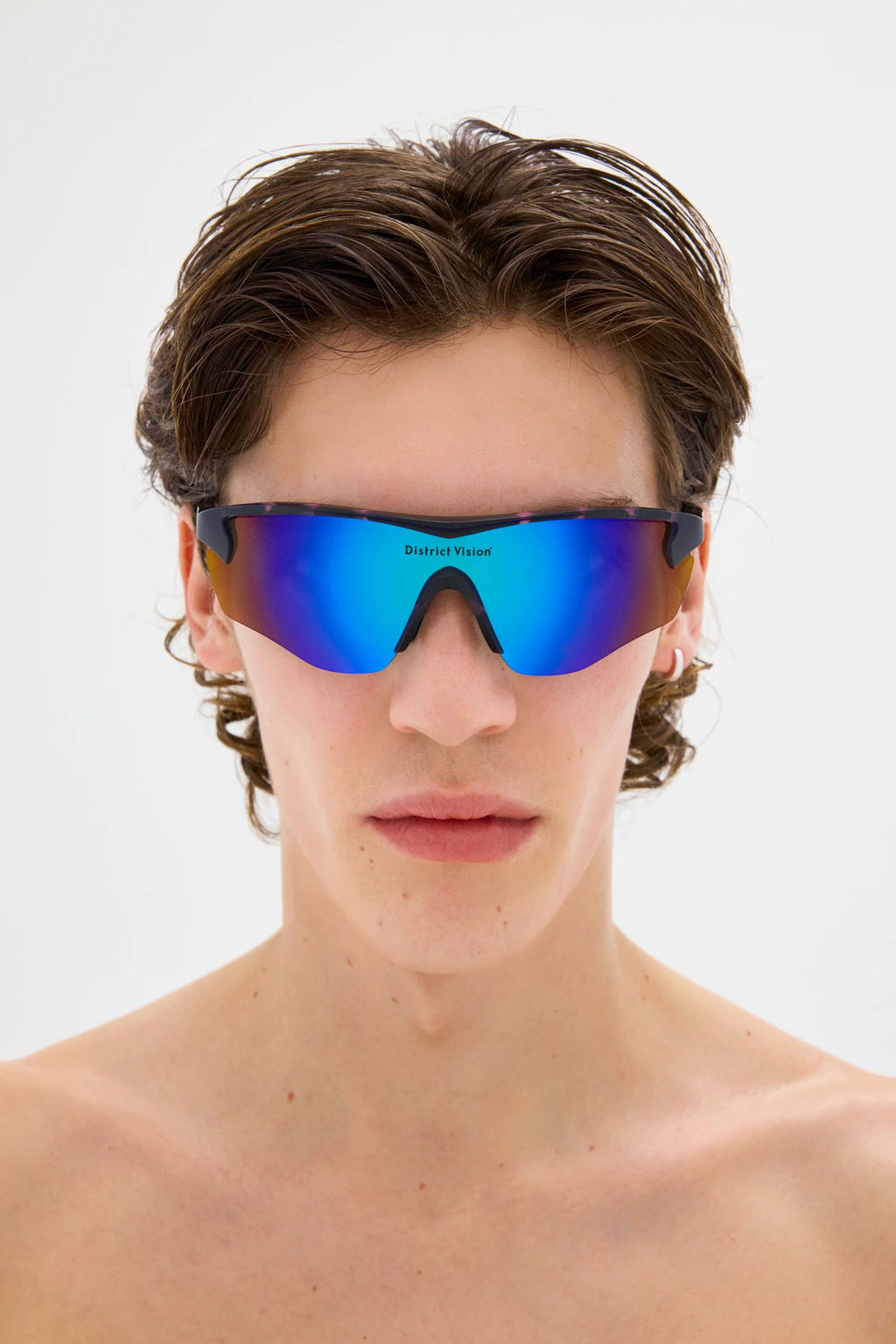 District Vision Junya Racer : Navy Pink Mosaic/D+ Blue Mirror