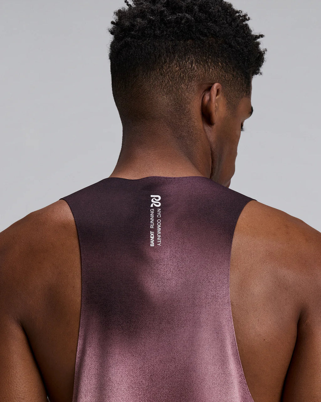 Bandit Running Men's Specter™ Shorty Race Singlet - Flow State Mahogany Multi