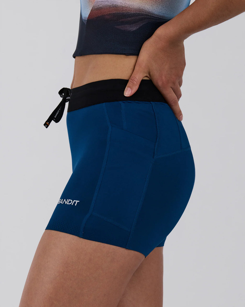 Bandit Running Women's Stamina-V™ 3" Compression Shorts - Ink Blue