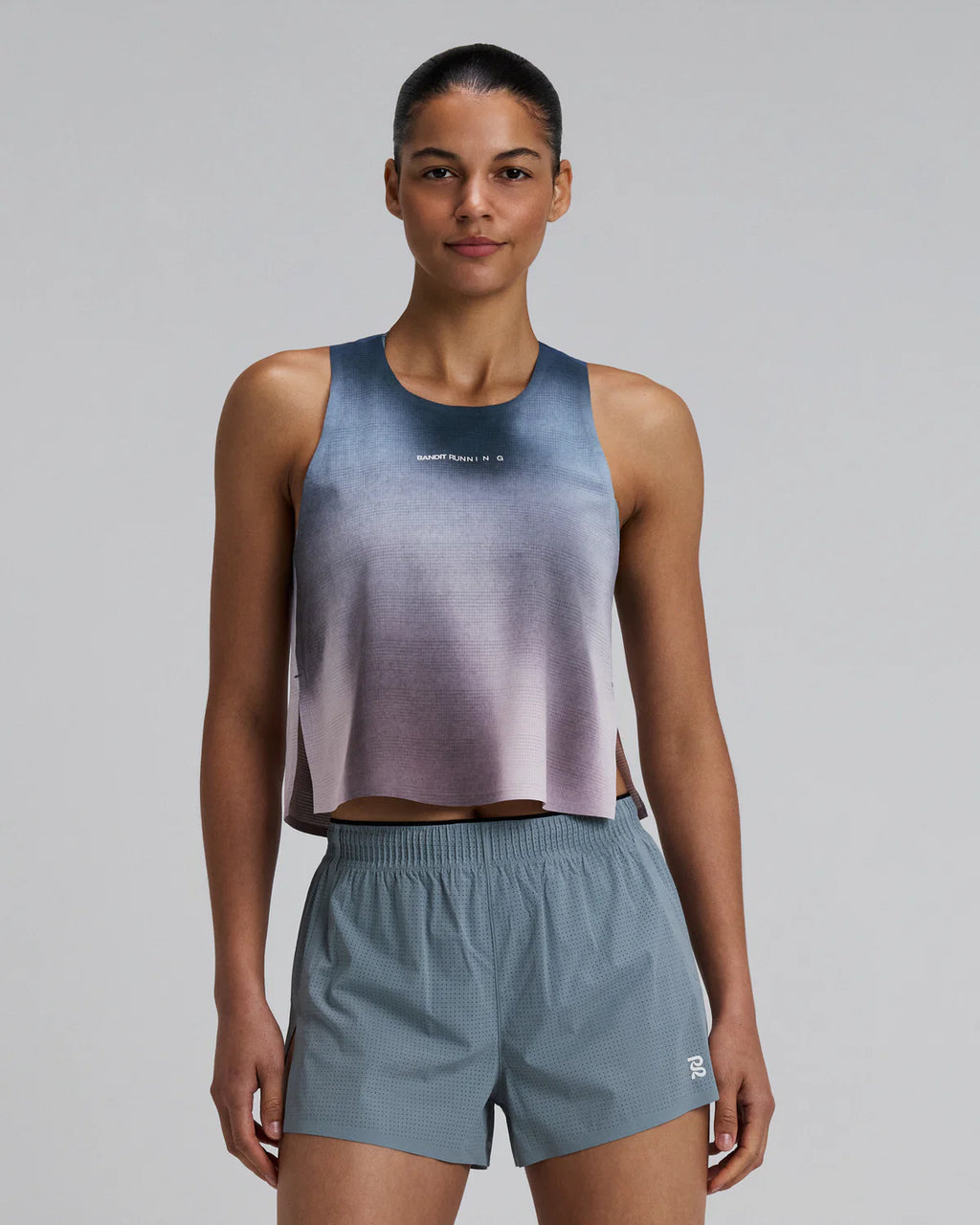 Bandit Running Women's CoolGrid™ Race Singlet - Flow State Aegean Multi