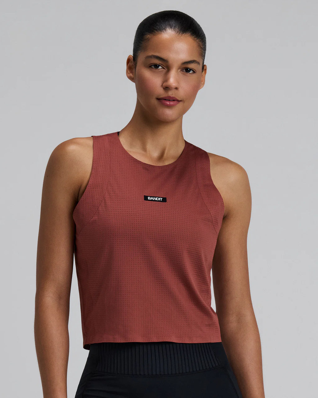 Bandit Running Women's GeoMesh™ Race Singlet - Mahogany