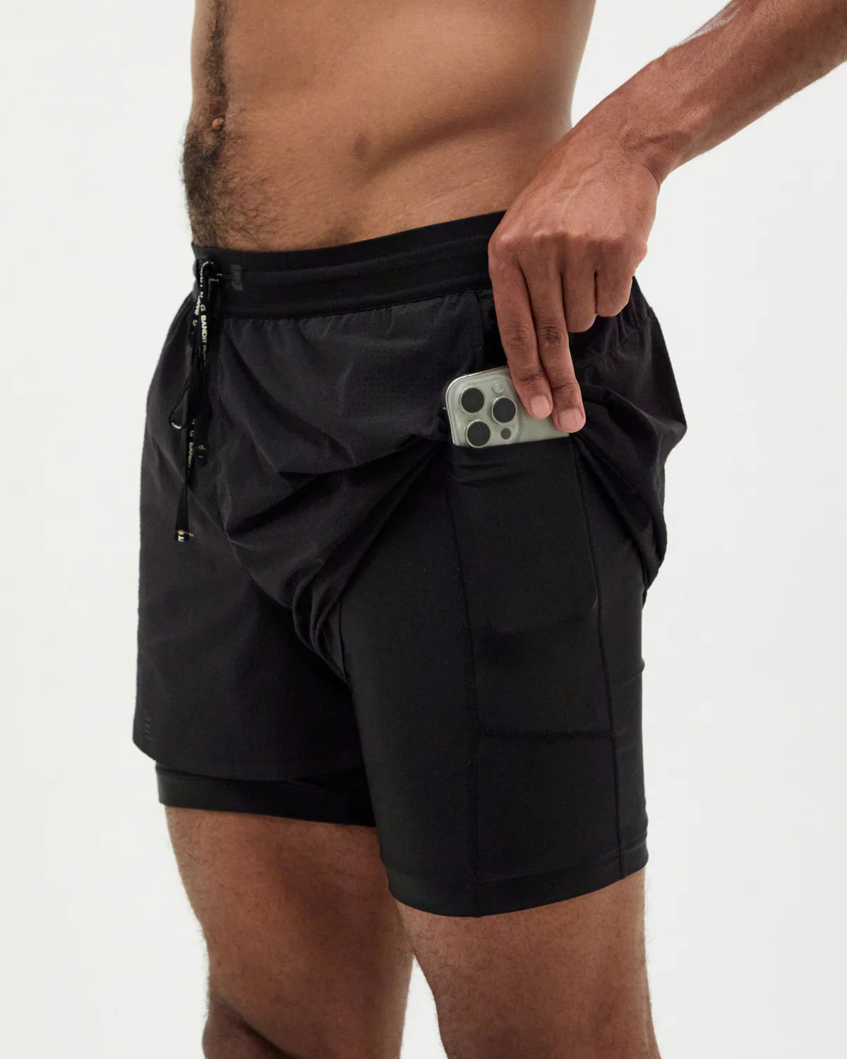 Bandit Running Men's Vento™ 2-In-1 Run Short - Black
