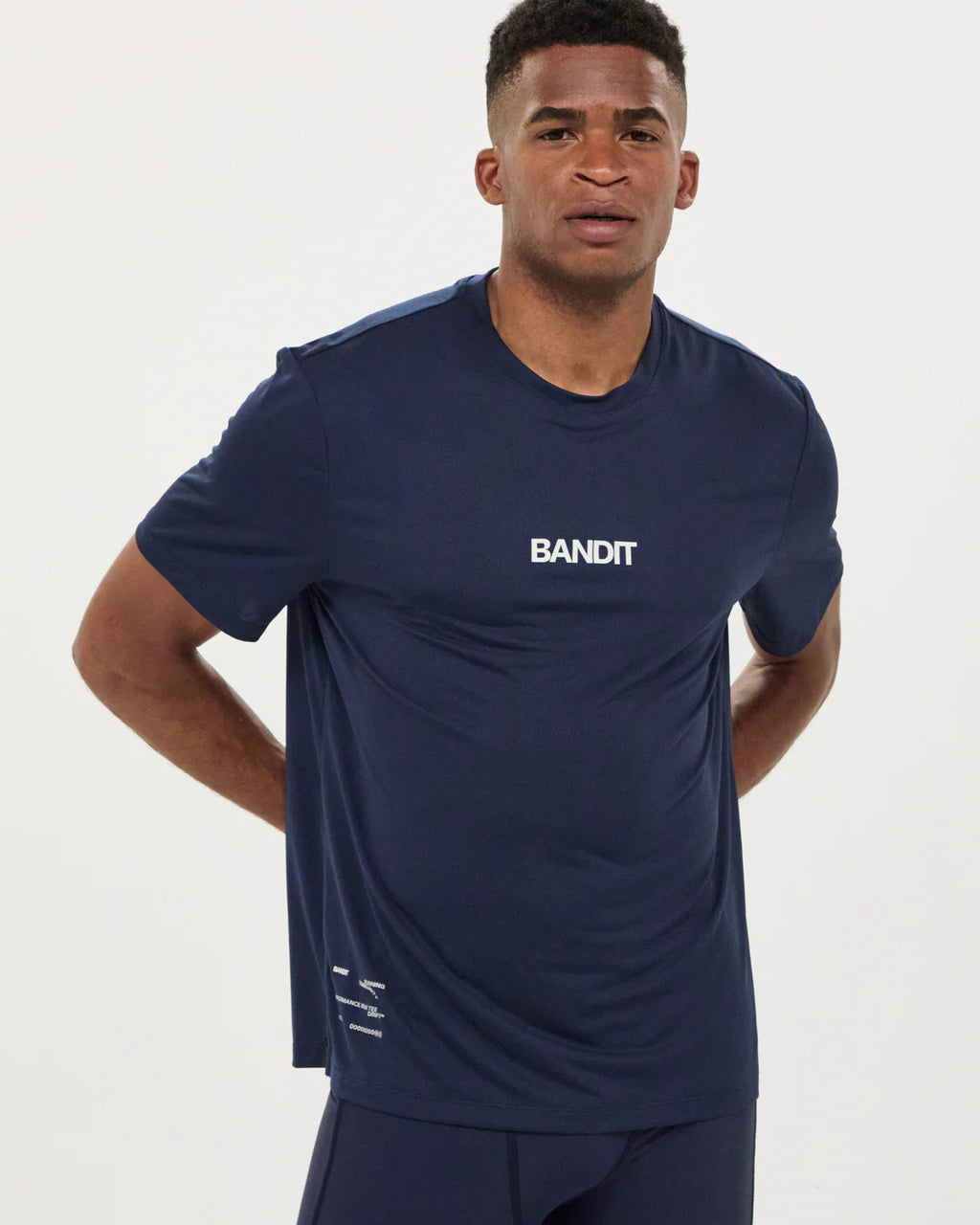 Bandit Running Drift™ Performance Training Tee - NY NAVY