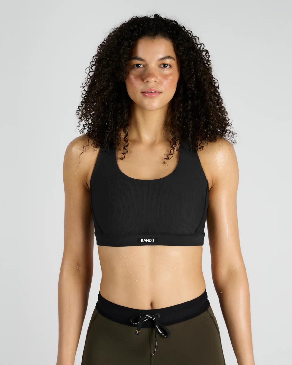 Bandit Running Cadence™ Scoop Neck Run Bra - Black