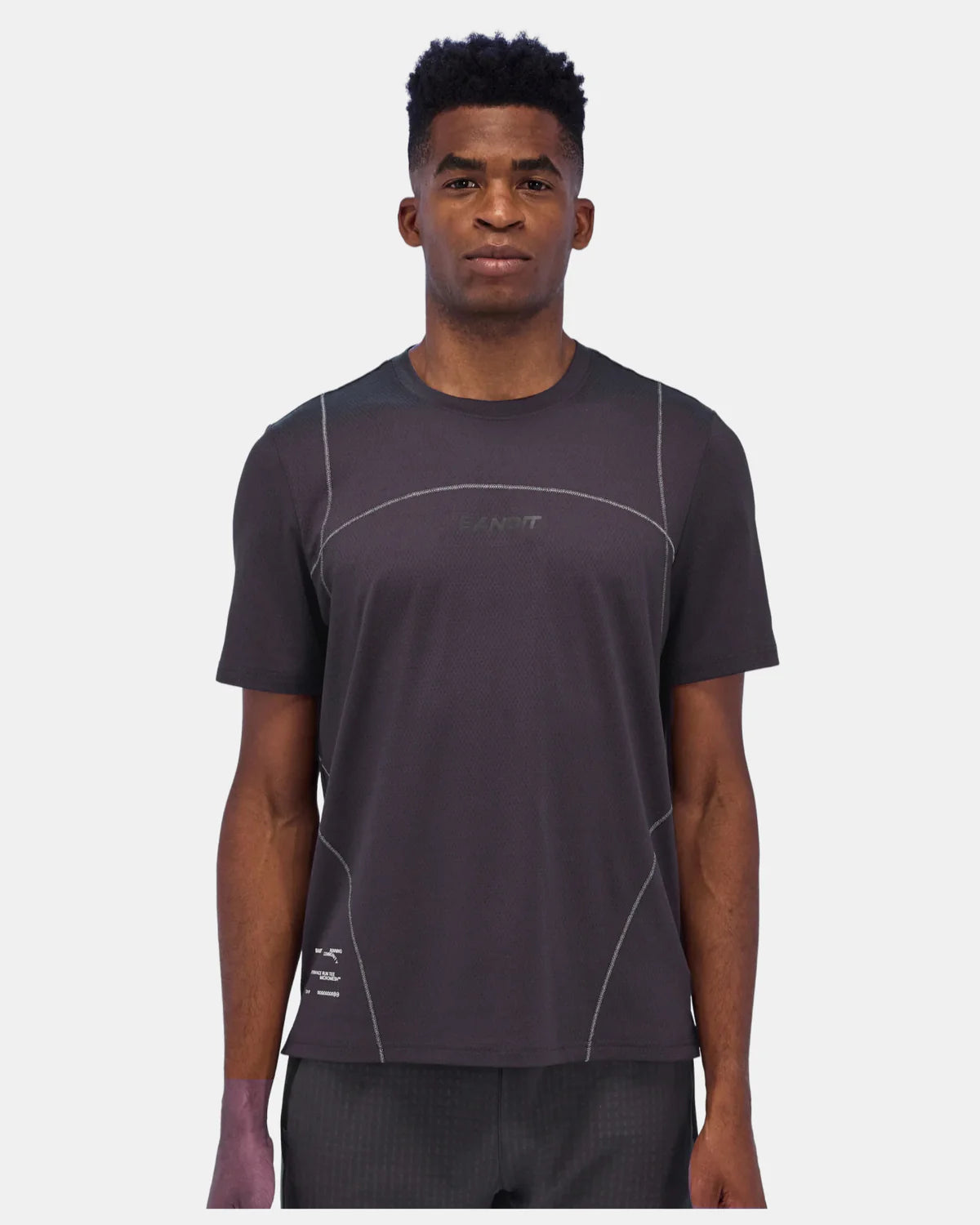 Bandit Running Men's Micromesh™ Reflecto Stitch™ Run Tee - Shadow