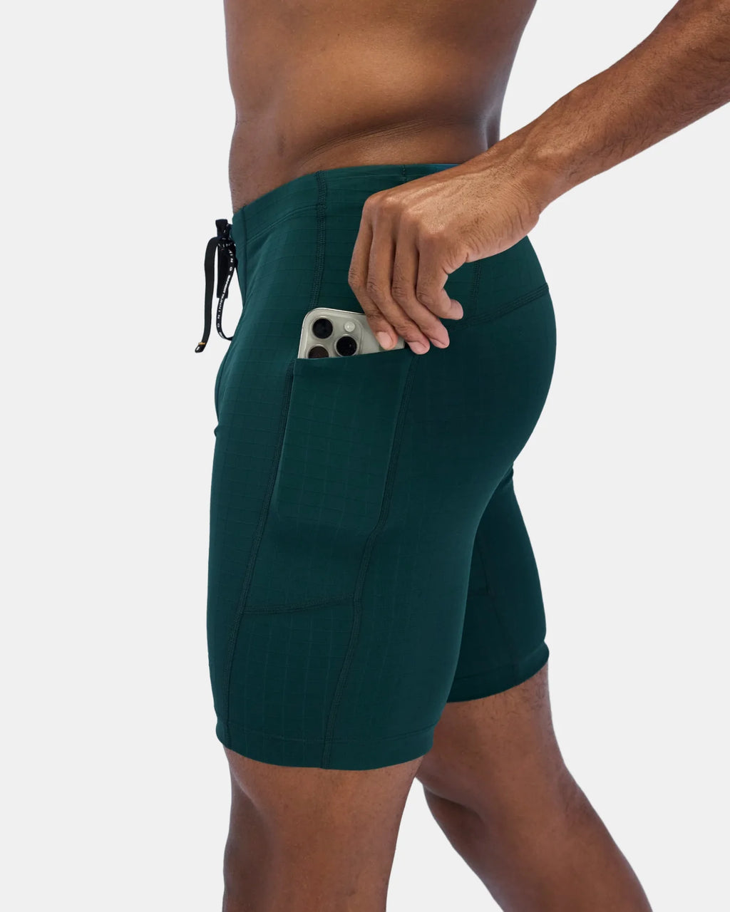 Bandit Running Gridlock™ 7 Pocket Half Tights - Storm