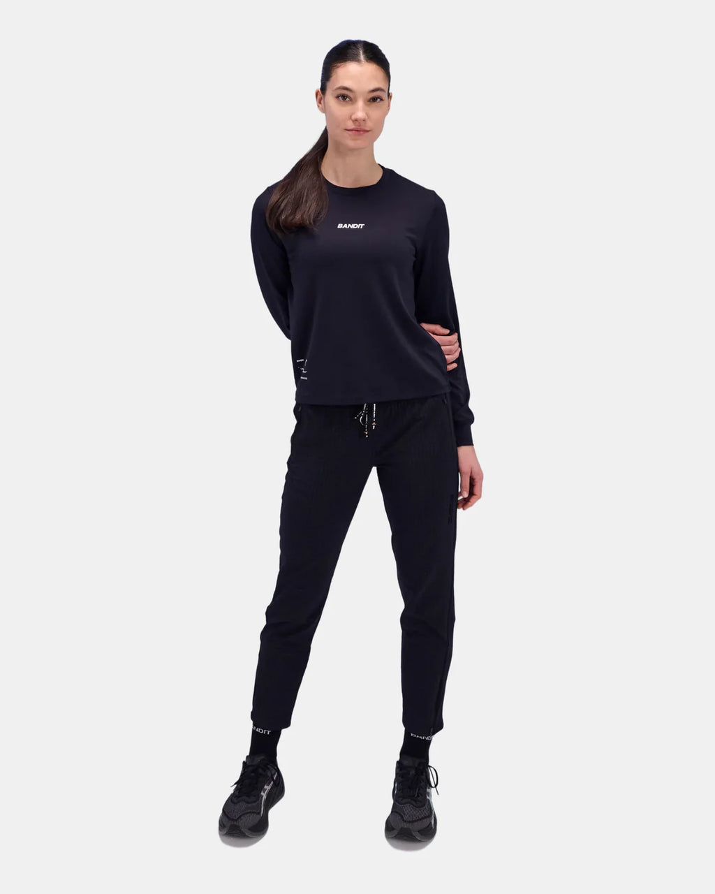 Bandit Running Women's Micromesh™ Long Sleeve Tee - Black