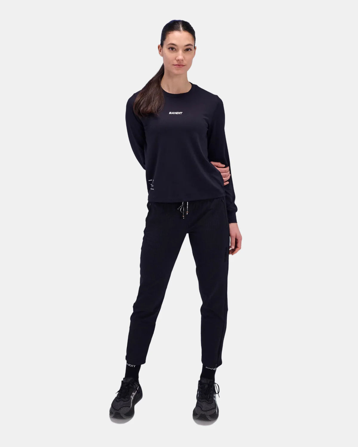 Bandit Running Women's Micromesh™ Long Sleeve Tee - Black