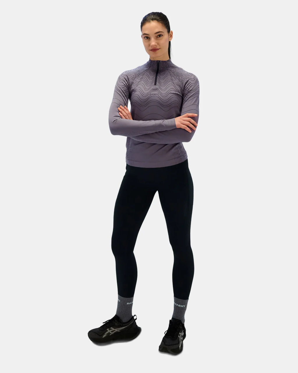 Bandit Running Women's Aceno Quarter Zip - Haze