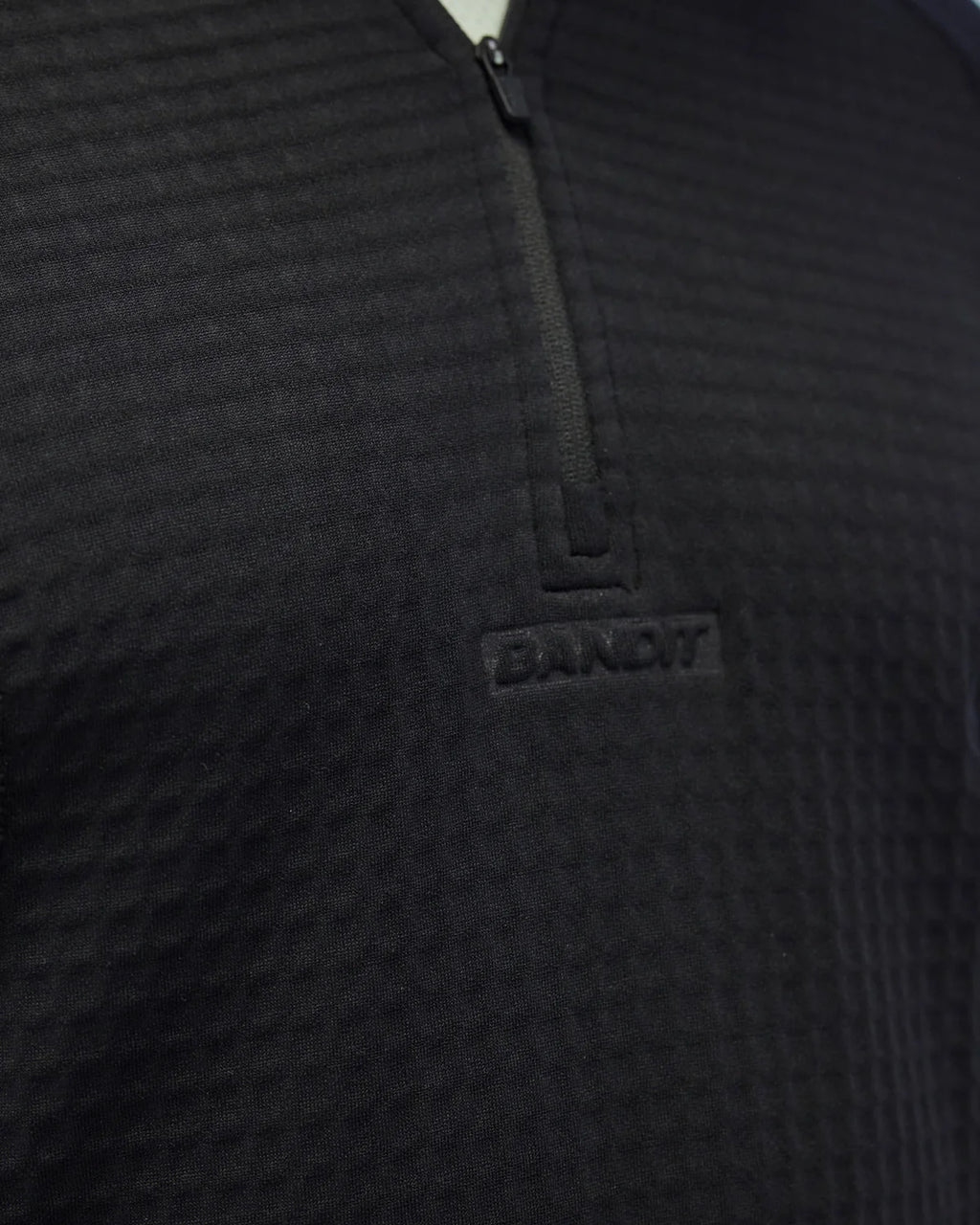 Bandit Running Men's CaldoGrid™ Cold Weather Quarter Zip - Black