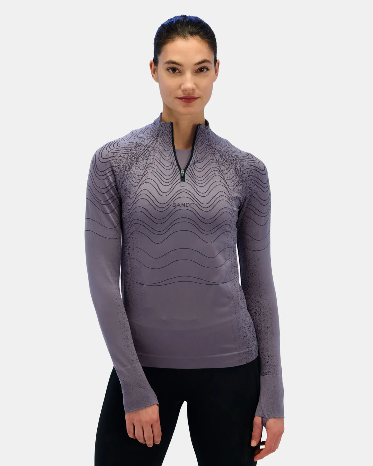 Bandit Running Women's Aceno Quarter Zip - Haze