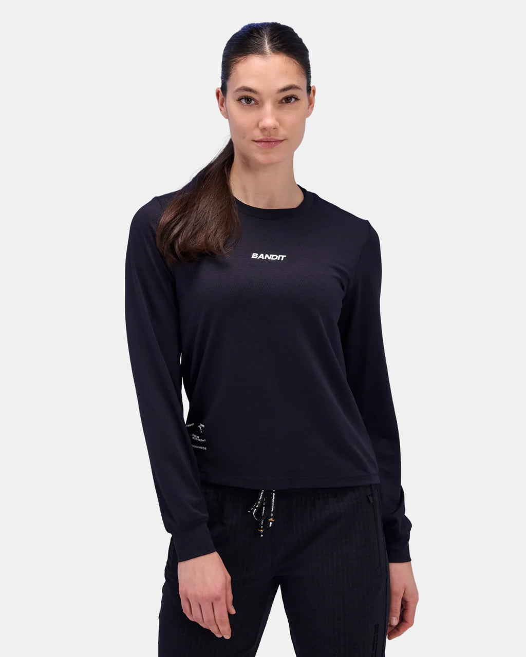 Bandit Running Women's Micromesh™ Long Sleeve Tee - Black