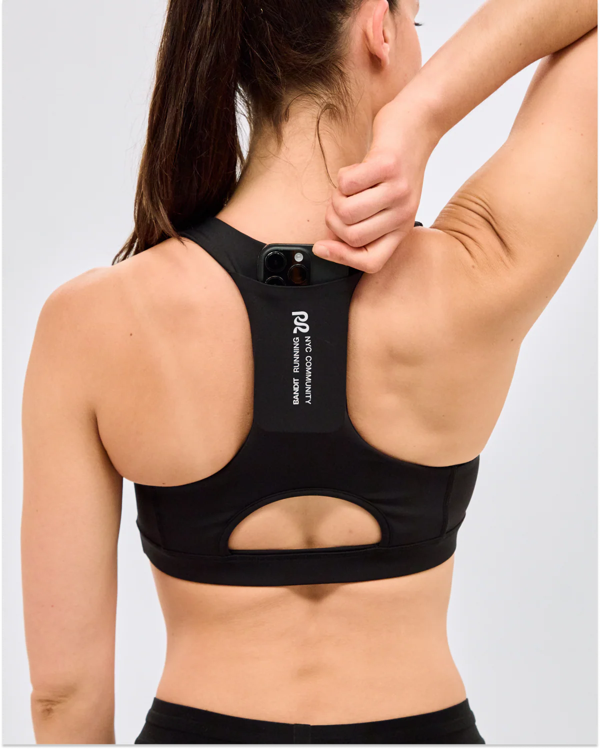 Bandit Running Stamina™ Scoop Neck Run Bra - Black