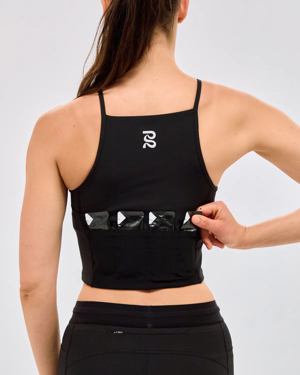 Bandit Running Stamina™ 7 Pocket Nova Crop - Black