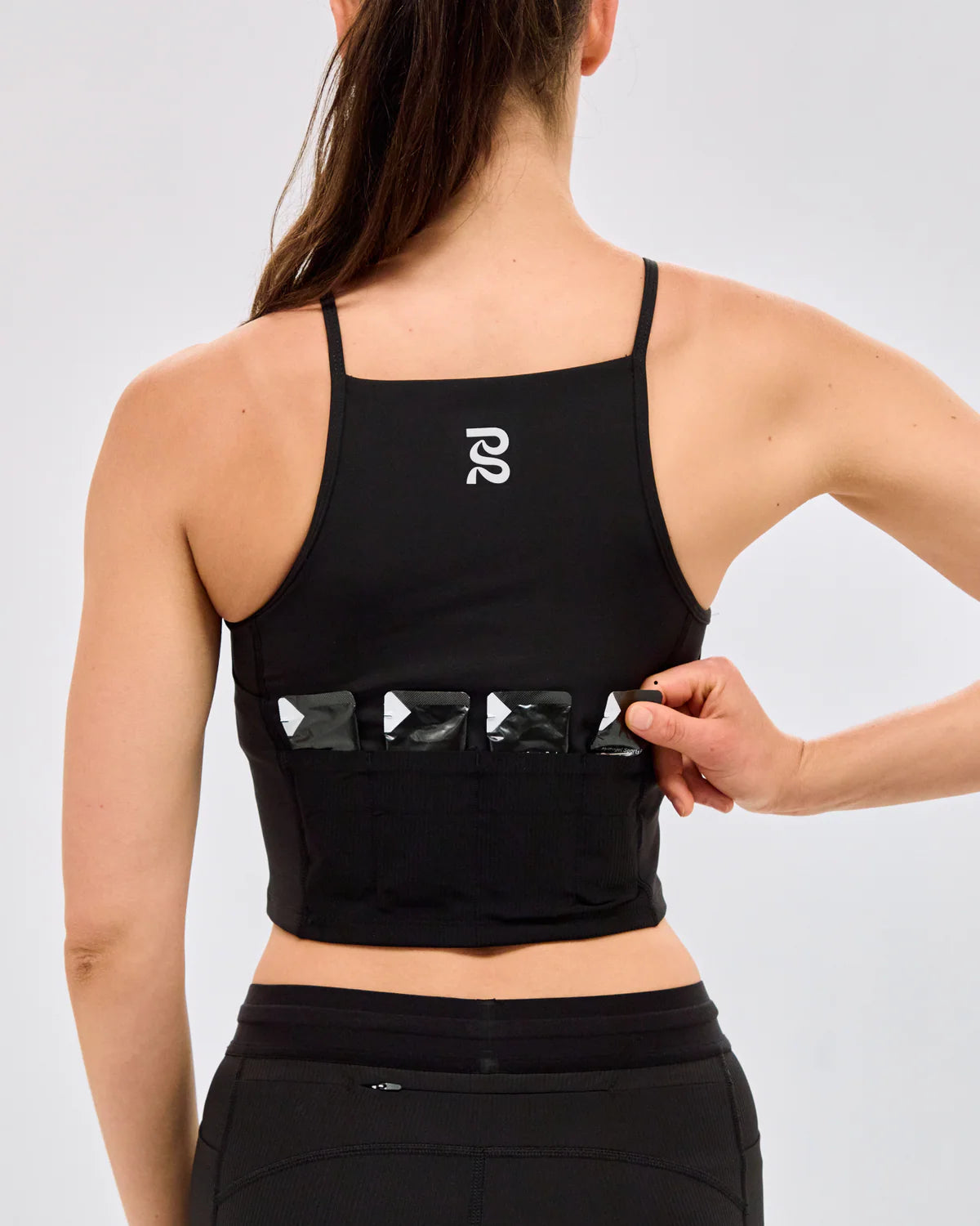 Bandit Running Stamina™ 7 Pocket Nova Crop - Black