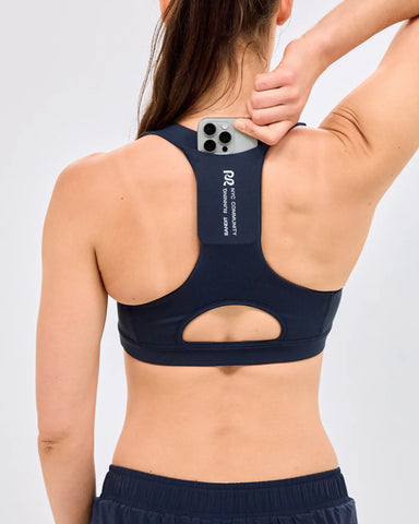 Bandit Running Stamina™ Scoop Neck Run Bra - NY Navy hover