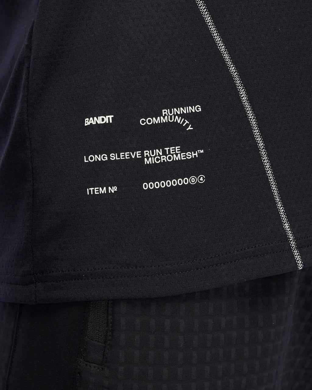 Bandit Running Men's Micromesh™ Long Sleeve Tee - Black