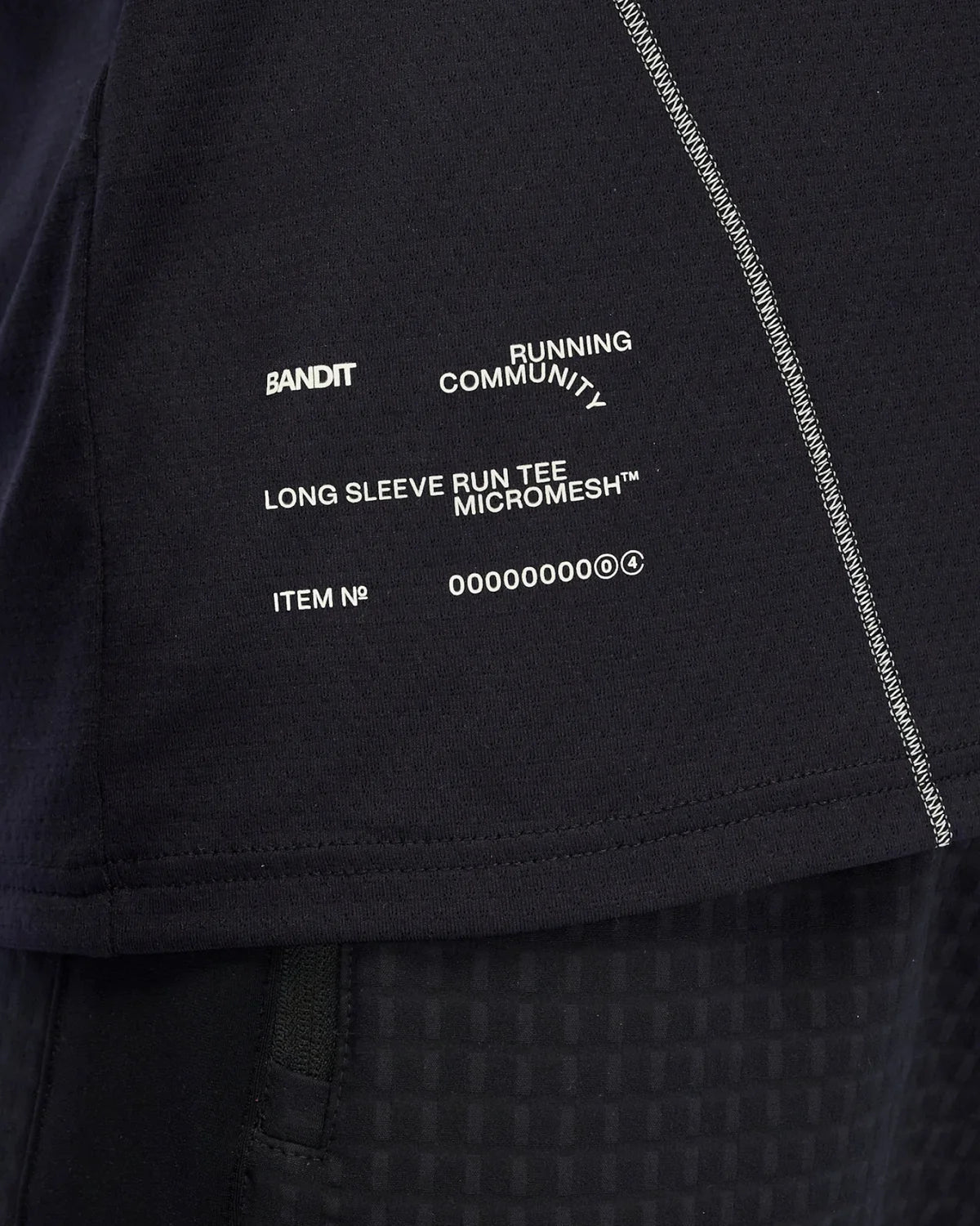 Bandit Running Men's Micromesh™ Long Sleeve Tee - Black