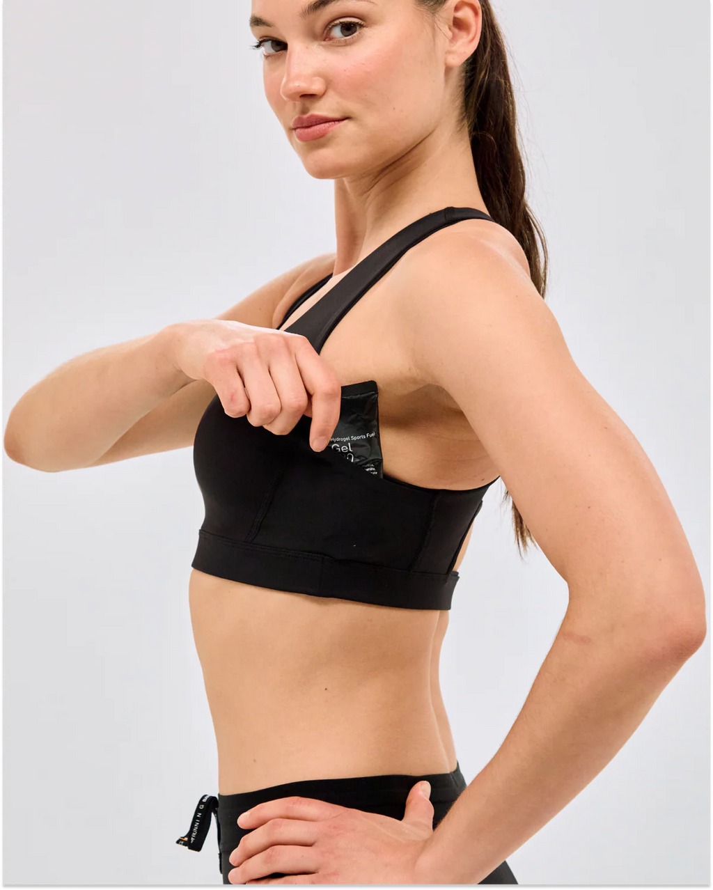 Bandit Running Stamina™ Scoop Neck Run Bra - Black