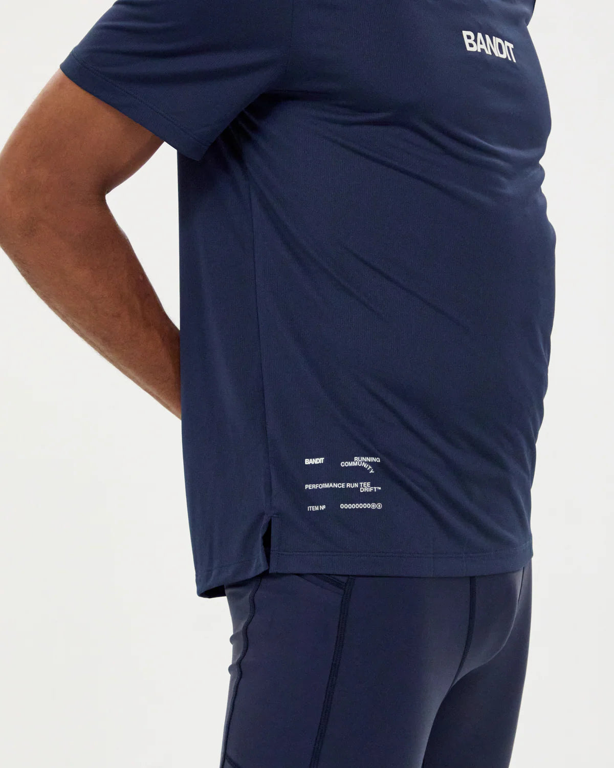 Bandit Running Drift™ Performance Training Tee - NY NAVY