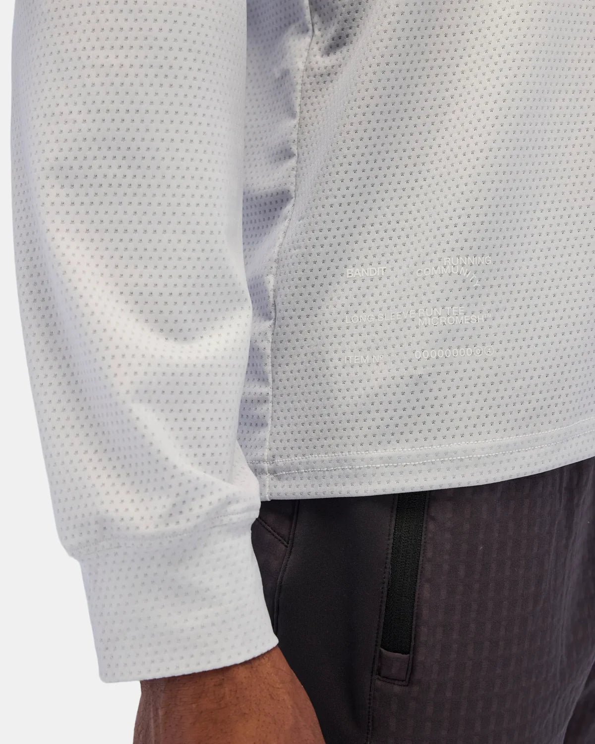 Bandit Running Men's Micromesh™ Long Sleeve Tee - Cement Multi