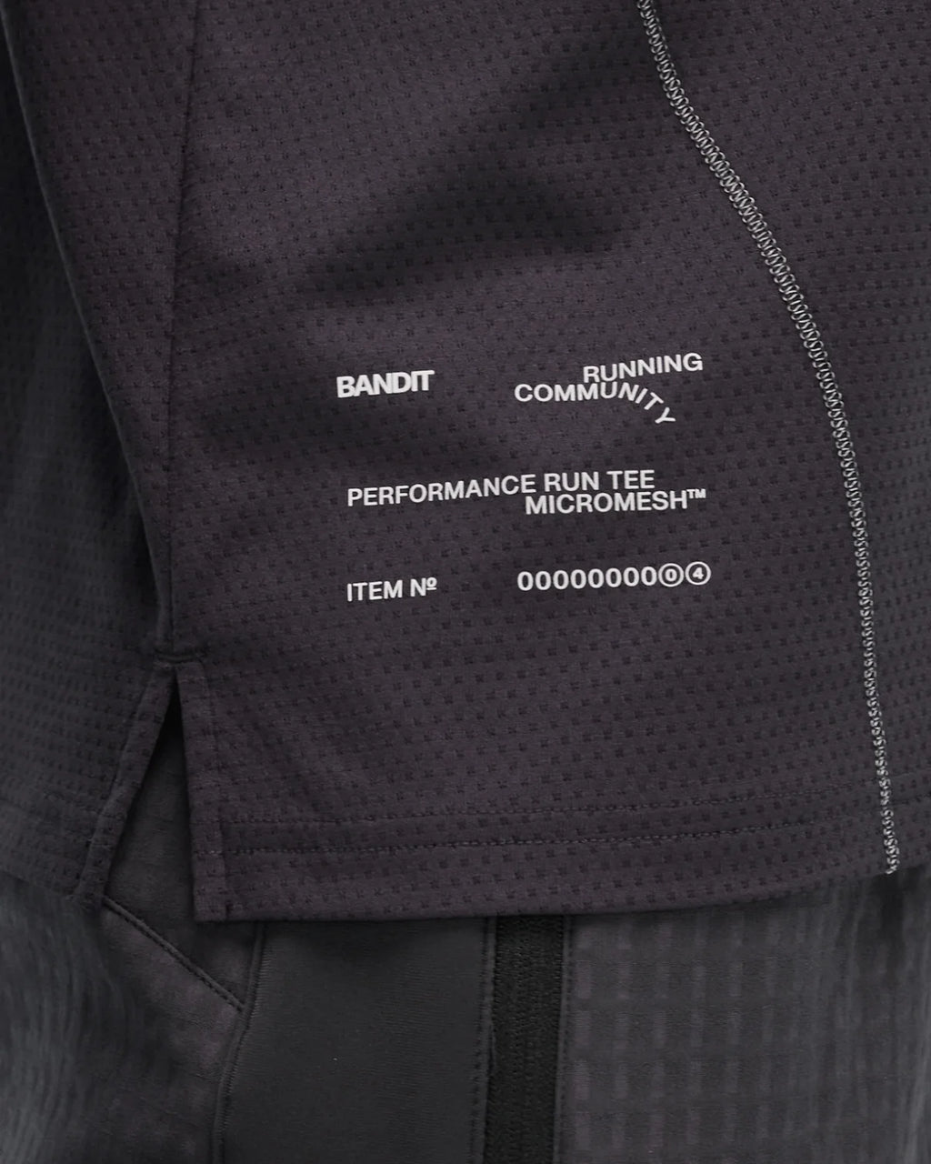 Bandit Running Men's Micromesh™ Reflecto Stitch™ Run Tee - Shadow
