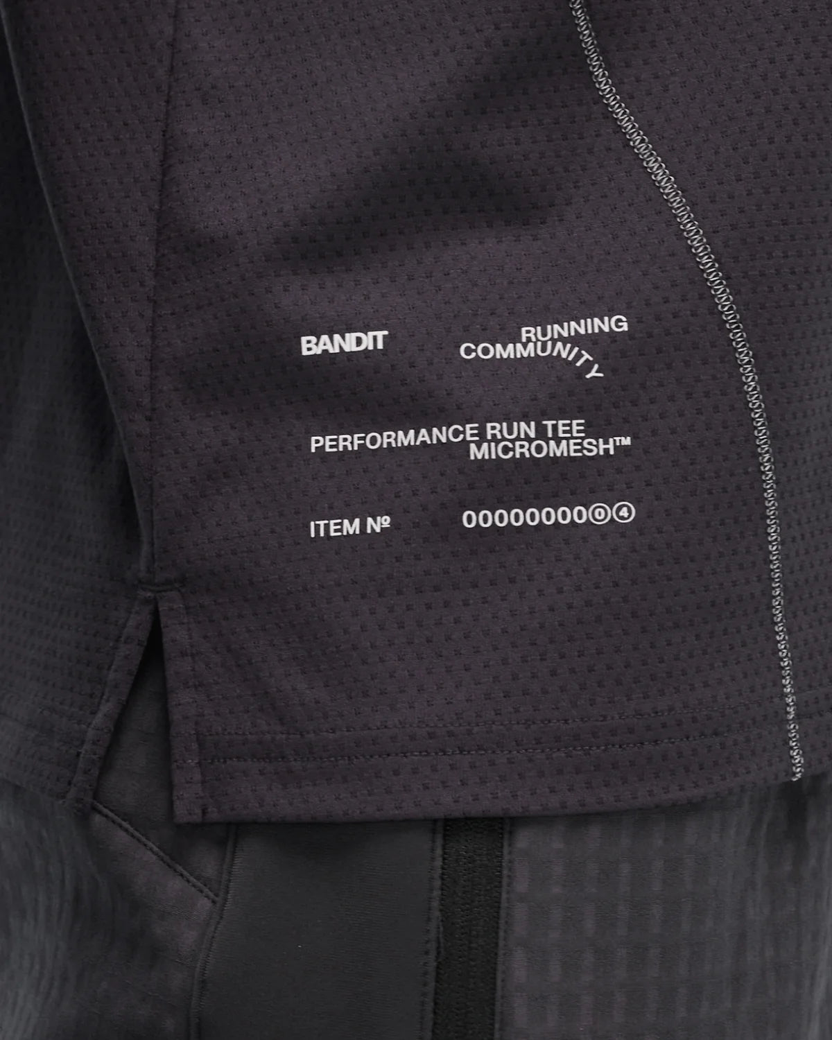 Bandit Running Men's Micromesh™ Reflecto Stitch™ Run Tee - Shadow