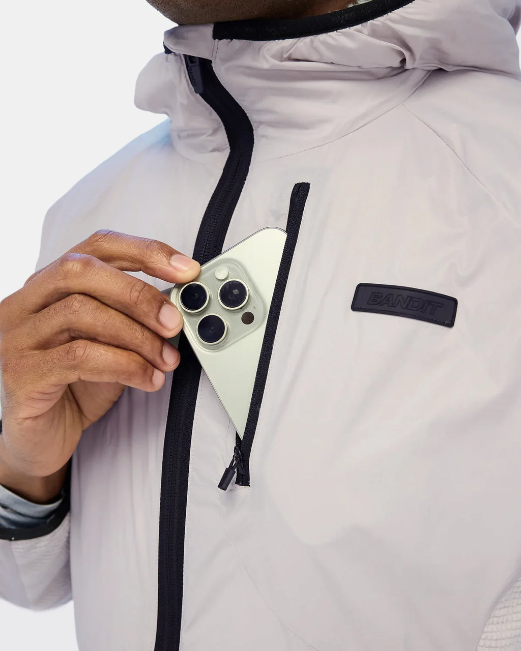Bandit Running Coldfront™ Jacket, Unisex - Ash