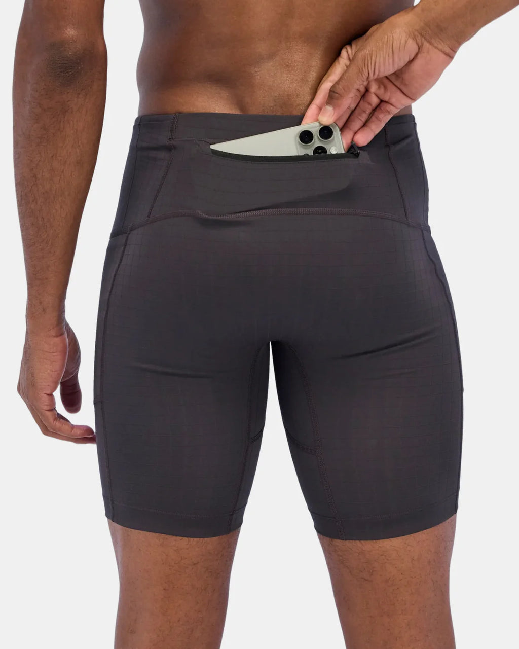 Bandit Running Gridlock™ 7 Pocket Half Tights - Shadow