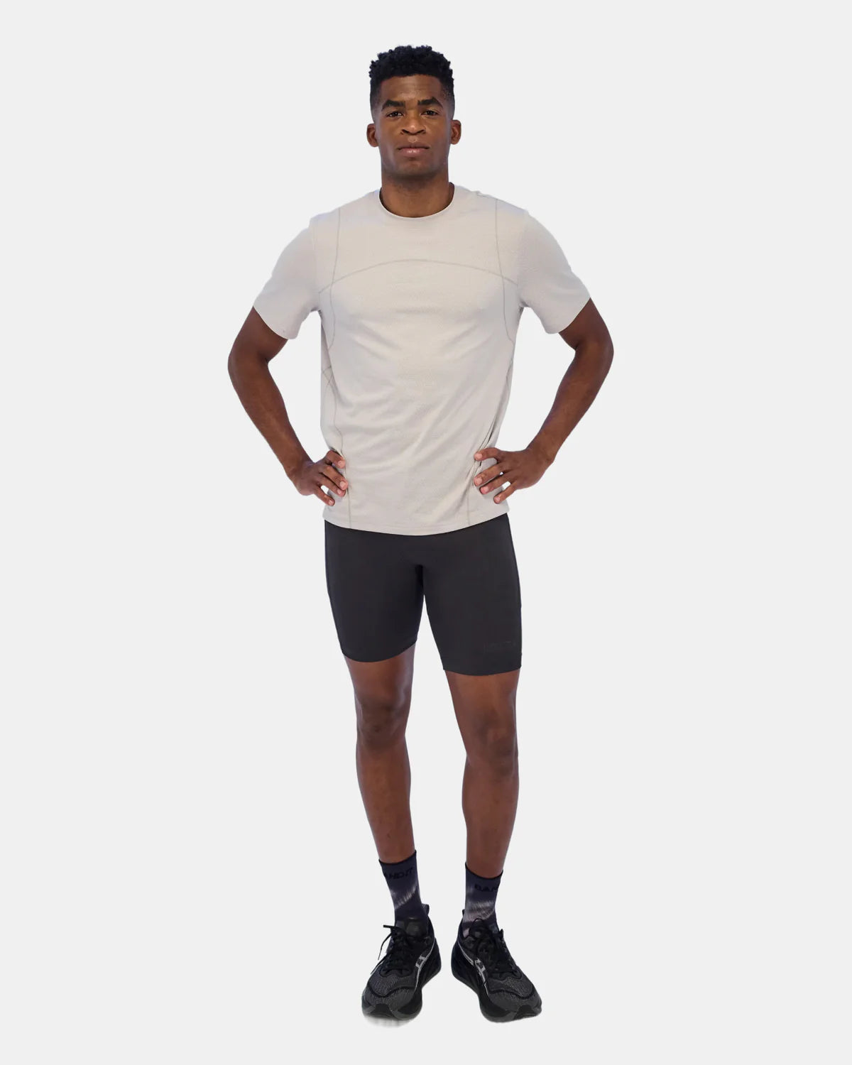 Bandit Running Gridlock™ 7 Pocket Half Tights - Shadow