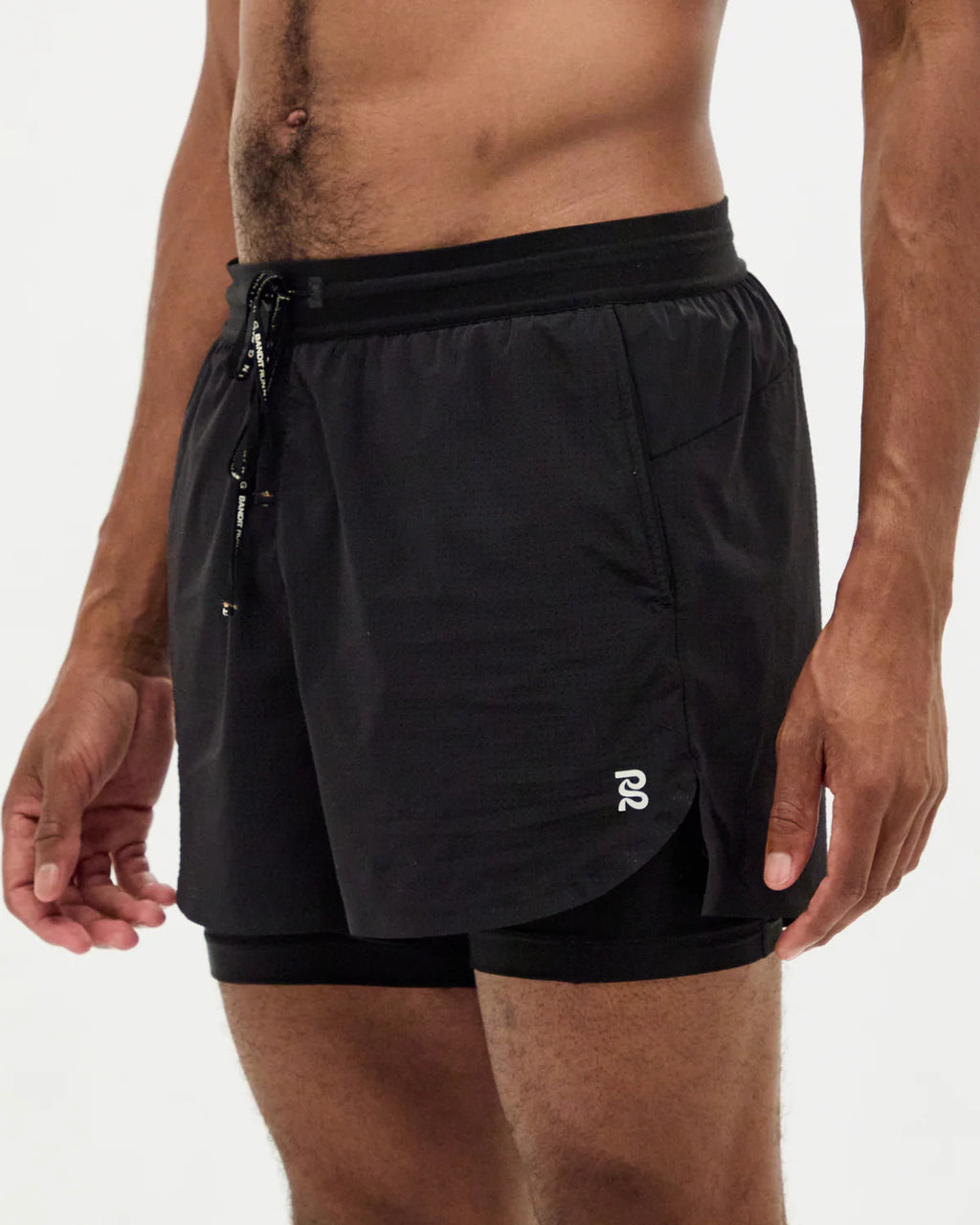 Bandit Running Men's Vento™ 2-In-1 Run Short - Black