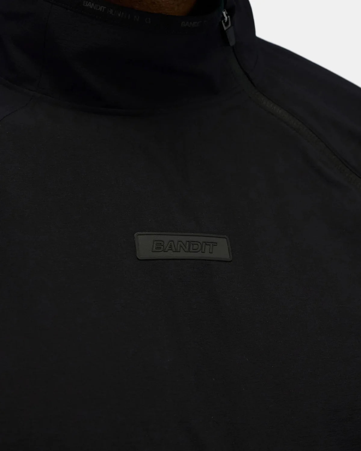 Bandit Running Asymmetrical Hitaishō Zip Pullover, Unisex - Black
