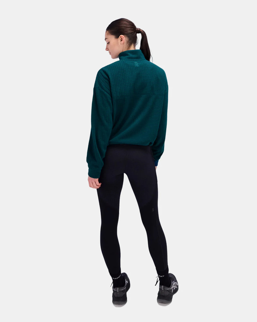 Bandit Running Women's MacroSoft Grid™ Quarter Zip - Storm
