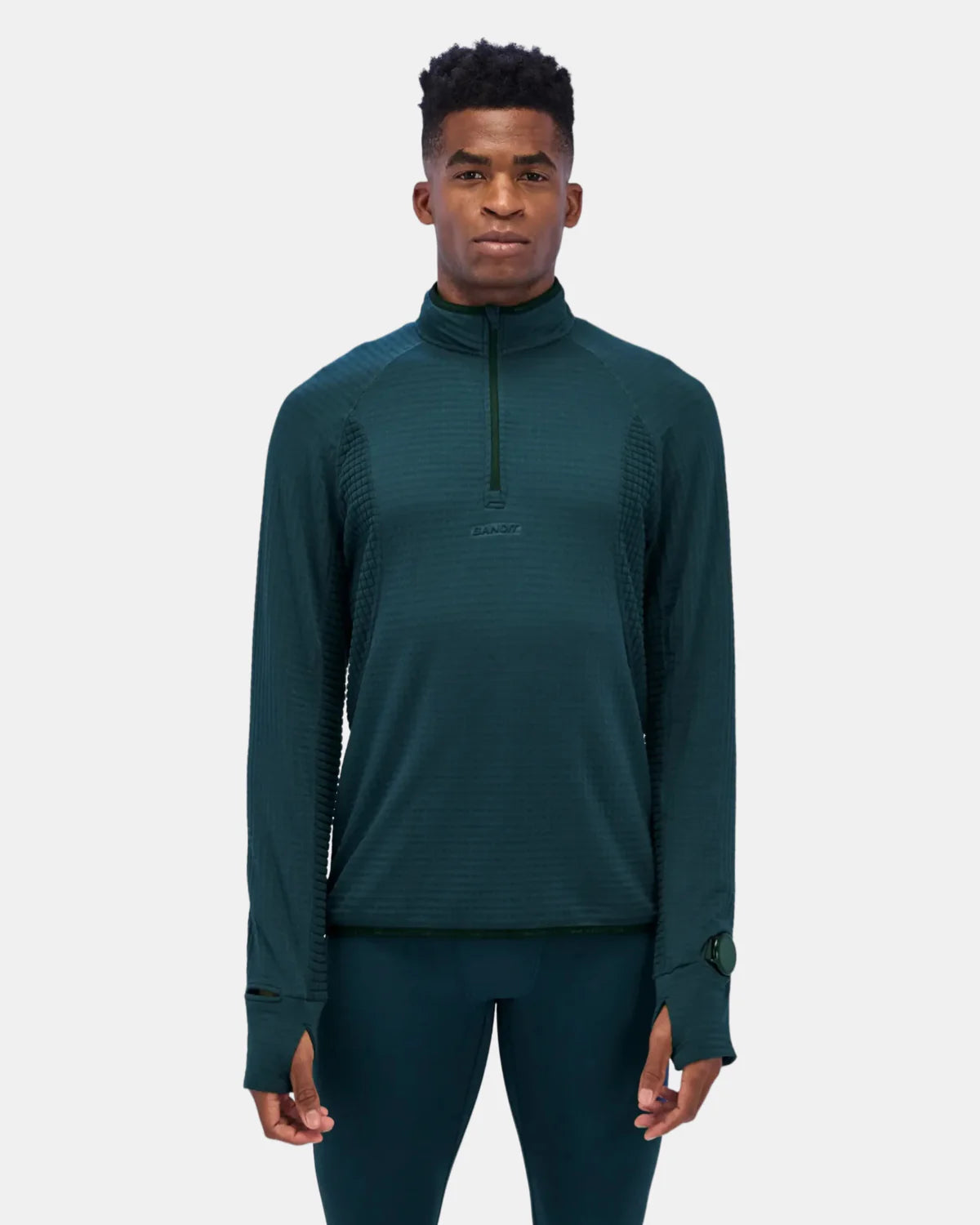 Bandit Running Men's CaldoGrid™ Cold Weather Quarter Zip - Storm