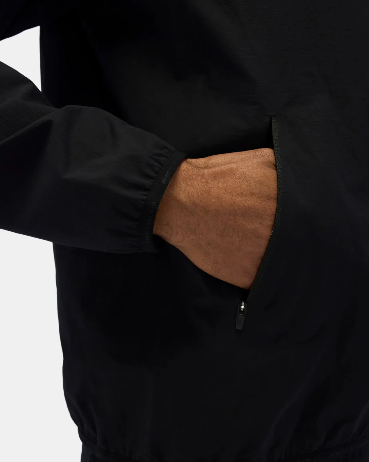 Bandit Running Asymmetrical Hitaishō Zip Pullover, Unisex - Black