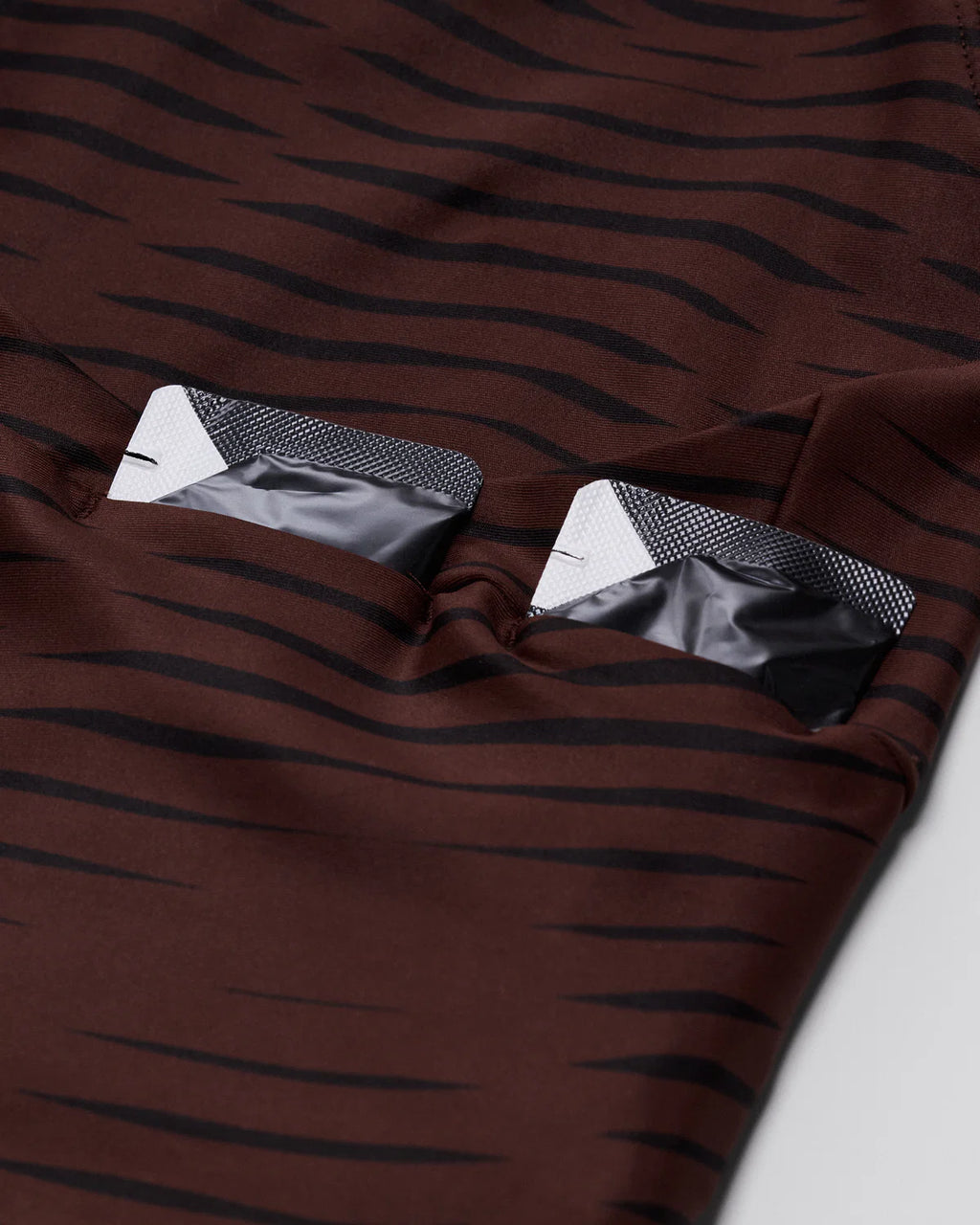 Bandit Running Women's Stamina™ Race Crop - Organic Stripe Cacao