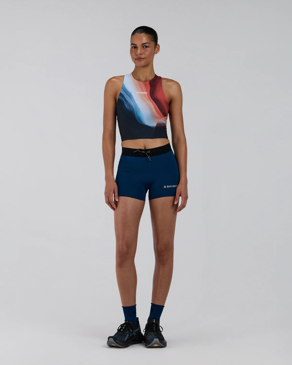 Bandit Running Women's Stamina-V™ 3" Compression Shorts - Ink Blue
