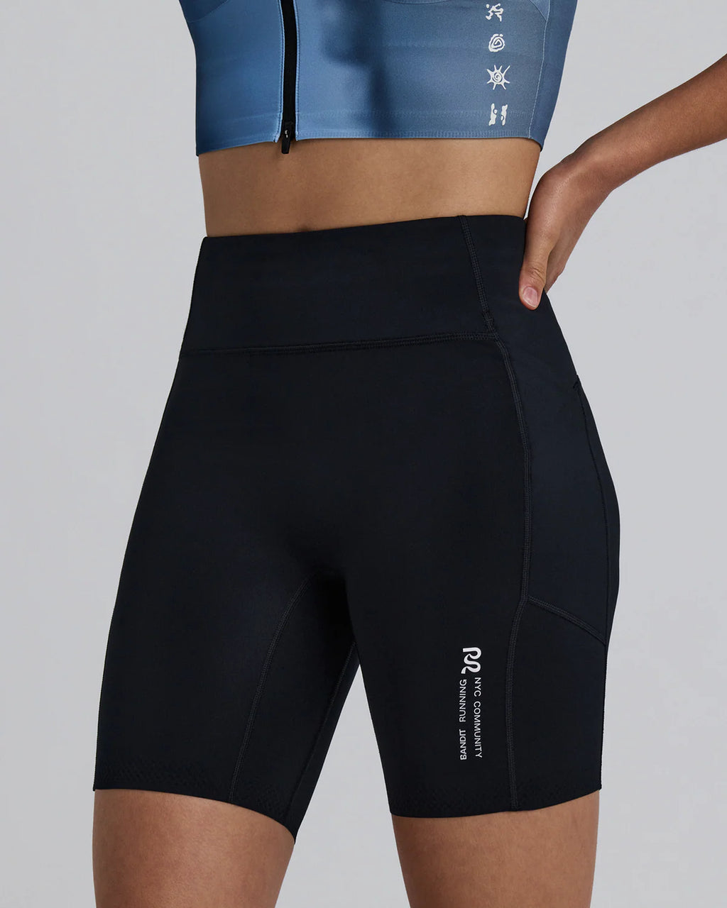 Bandit Running Women's Stamina-V™ High Waist 7" Compression Short - Black