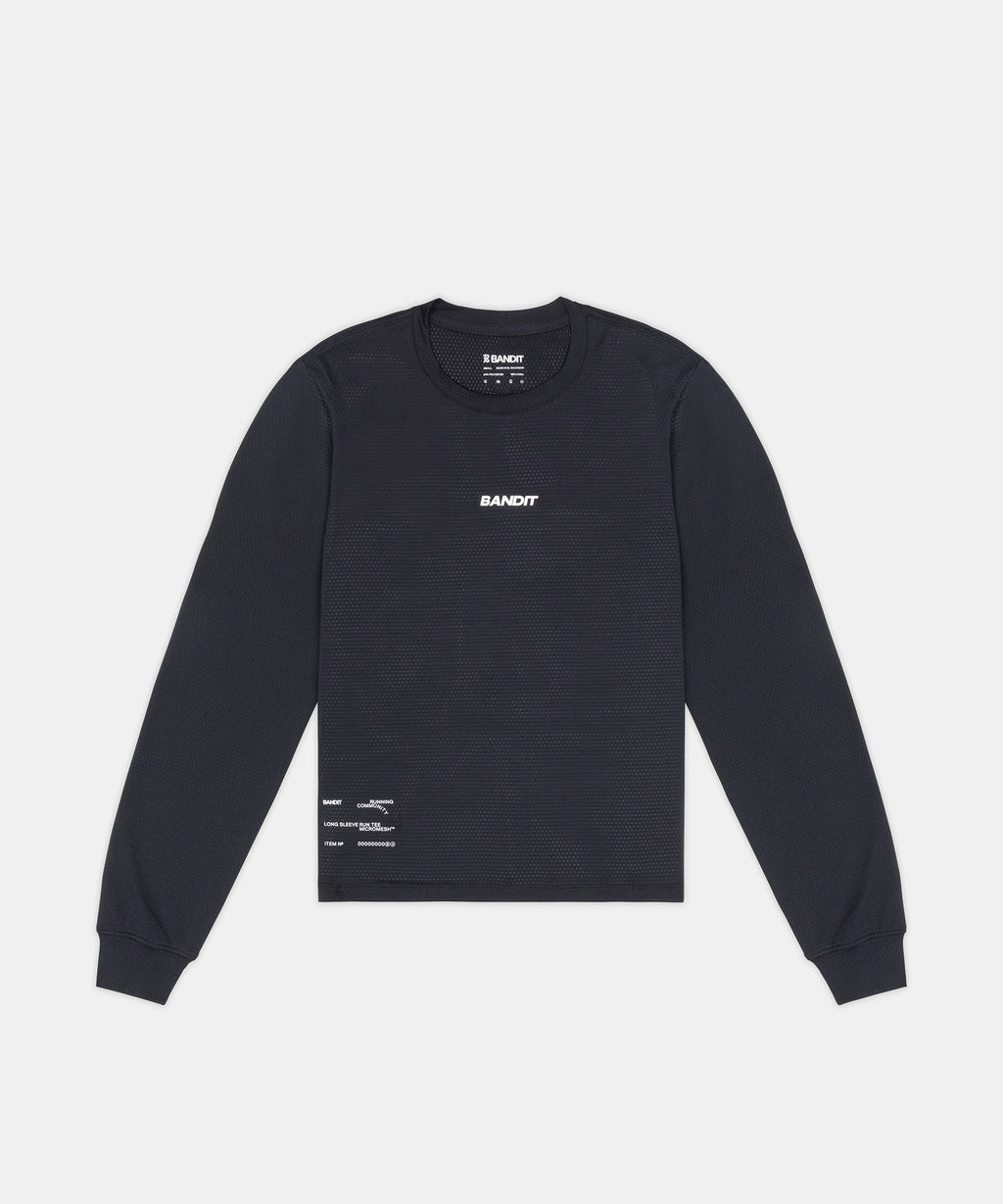 Bandit Running Women's Micromesh™ Long Sleeve Tee - Black